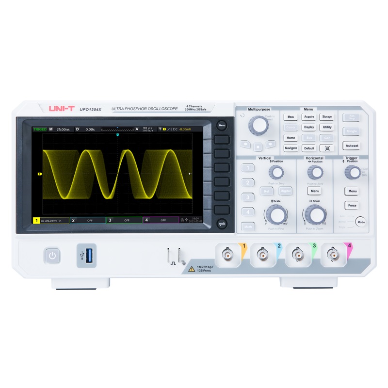 Digital Storage Oscilloscope 4 Channel 100Mhz - UNI-T UPO1104X 100 MHz digitales Oszilloskop