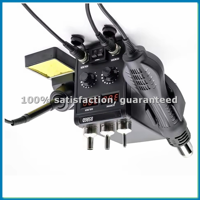 Smd Rework Station Hot Air Soldering 2 In 1 - 8586D Lötstation 2-in-1 750W Heißluft LCD