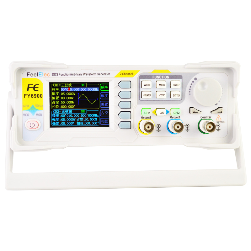 Dual Channel Arbitrary Waveform Function Generator 60Mhz - Neue FY6900 60MHz Dual Channel DDS