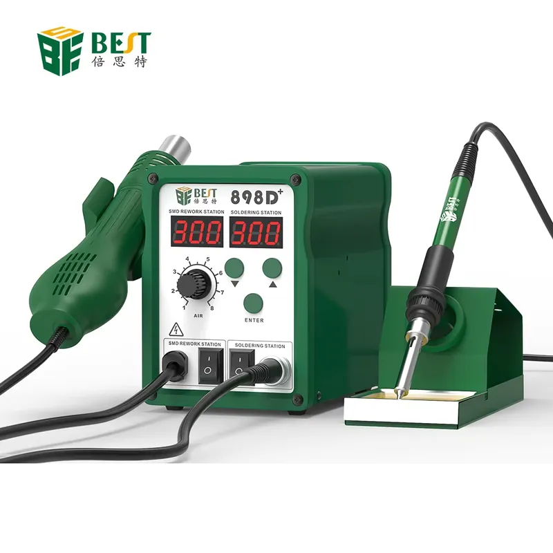 Smd Rework Station Hot Air Soldering 2 In 1 - BST-898d+ Digitale Lötstation Neu 2-in-1 LED-Display