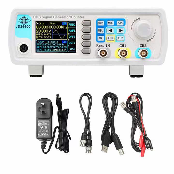 JDS6600 15/30/40/50/60 MHz DDS – Dual Channel Arbitrary Waveform Function Generator 60Mhz Bewertung und Preis