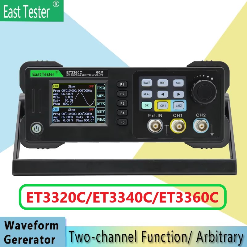 East Tester ET3320/40/60C Mini – Dual Channel Arbitrary Waveform Function Generator 60Mhz Bewertung und Preis