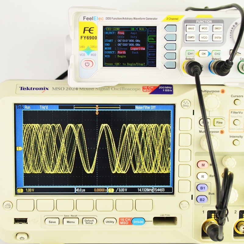FY6900 Digitaler Signalgenerat – Dual Channel Arbitrary Waveform Function Generator 60Mhz Bewertung und Preis