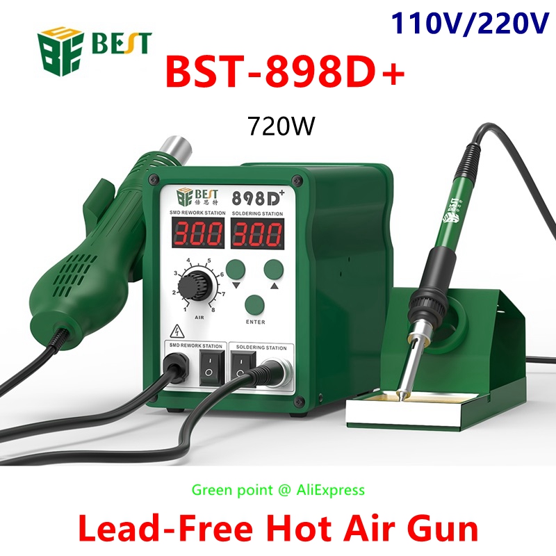 BST-898D + LED Display 2 in 1  – Smd Rework Station Hot Air Soldering 2 In 1 Bewertung und Preis
