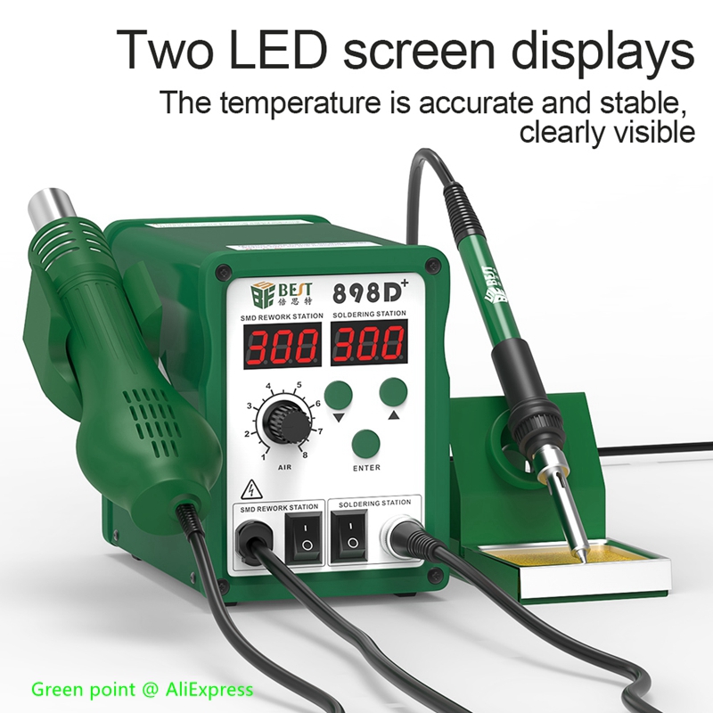 BST-898D + LED Display 2 in 1  – Smd Rework Station Hot Air Soldering 2 In 1 Bewertung und Preis