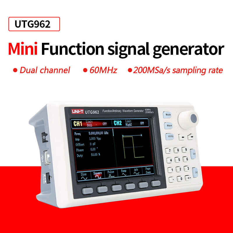 UNI-T UTG932E UTG962E Funktion – Dual Channel Arbitrary Waveform Function Generator 60Mhz Bewertung und Preis