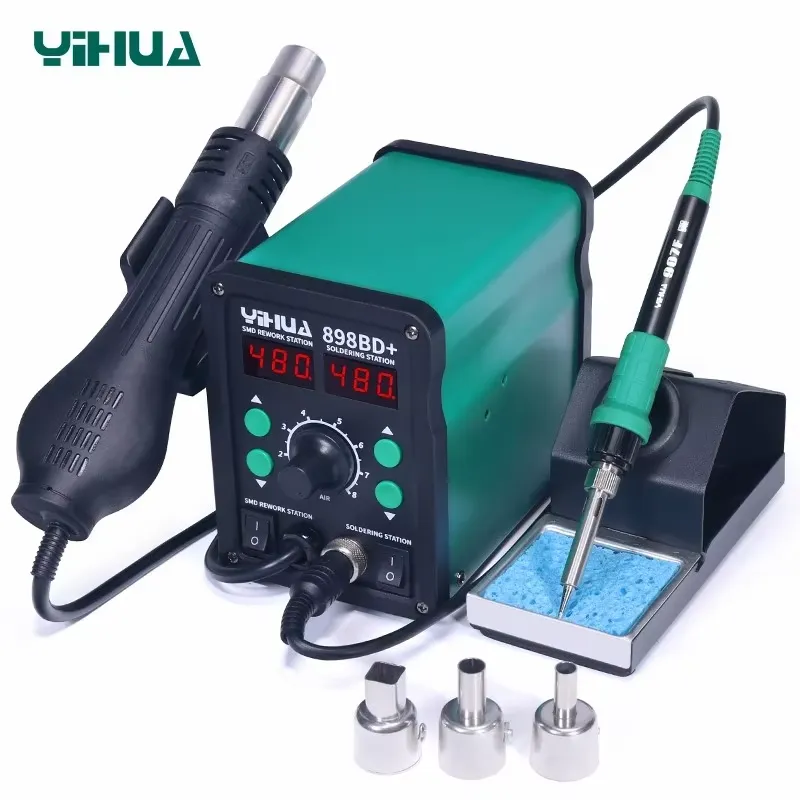 YIHUA 898BD+ 220V 2-in-1 Digit – Smd Rework Station Hot Air Soldering 2 In 1 Bewertung und Preis